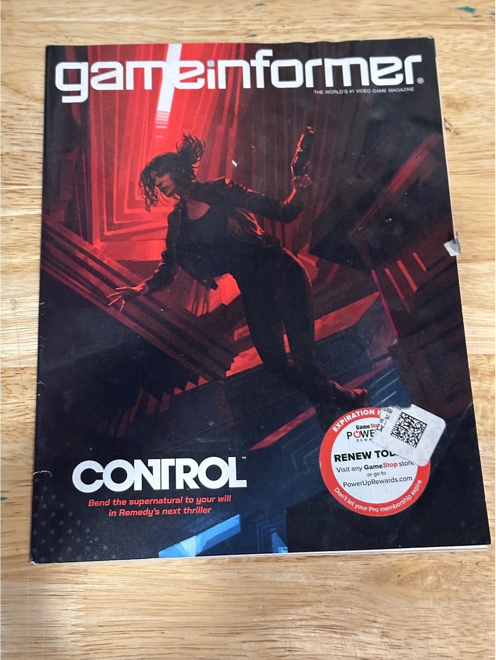 Game Informer Magazine Issue Featuring Control
